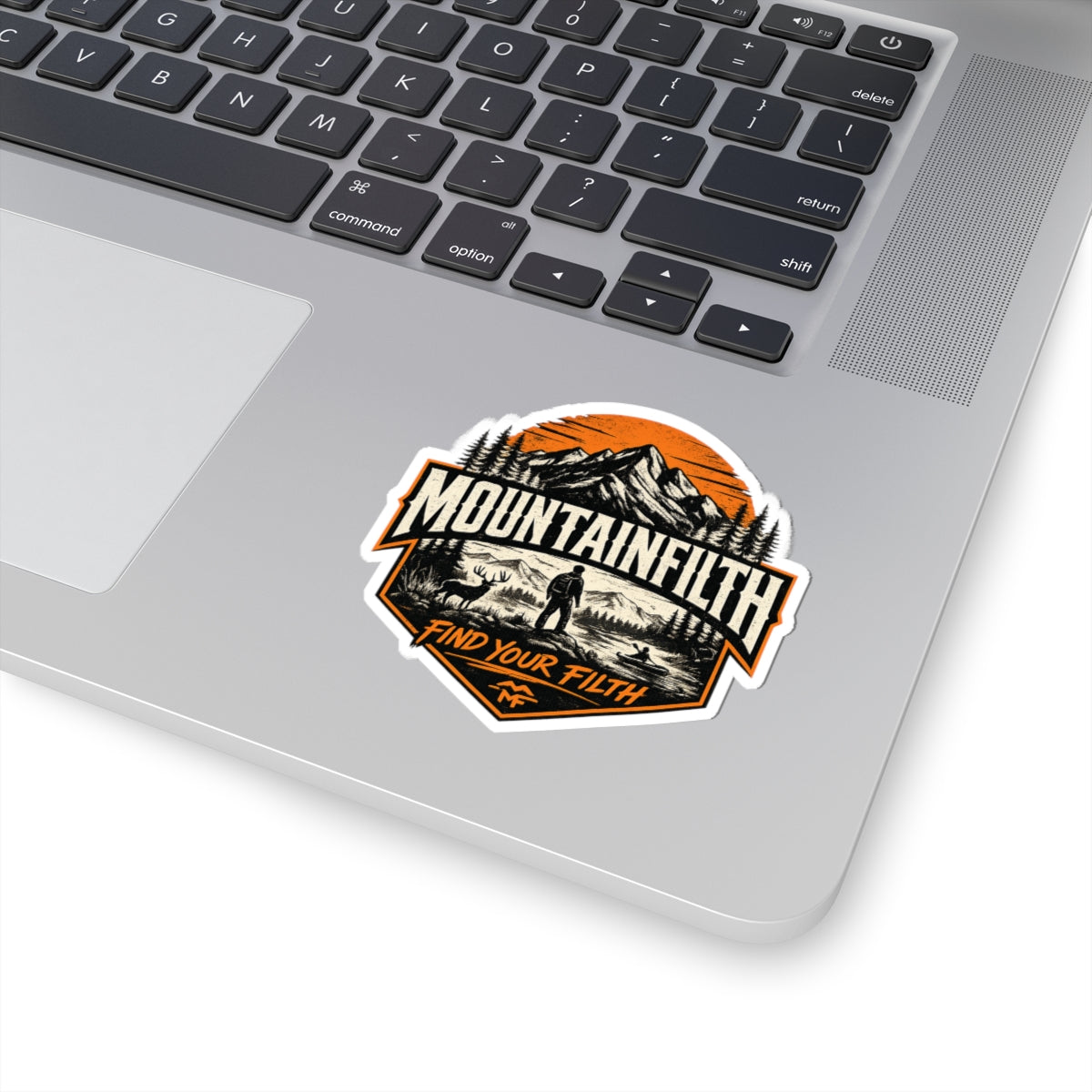 MountainFilth Adventure Sticker — "Find Your Filth" Outdoor Laptop Decal
