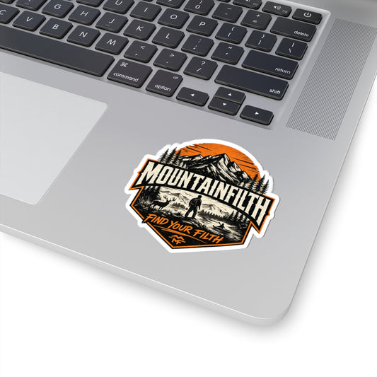 MountainFilth Adventure Sticker — "Find Your Filth" Outdoor Laptop Decal