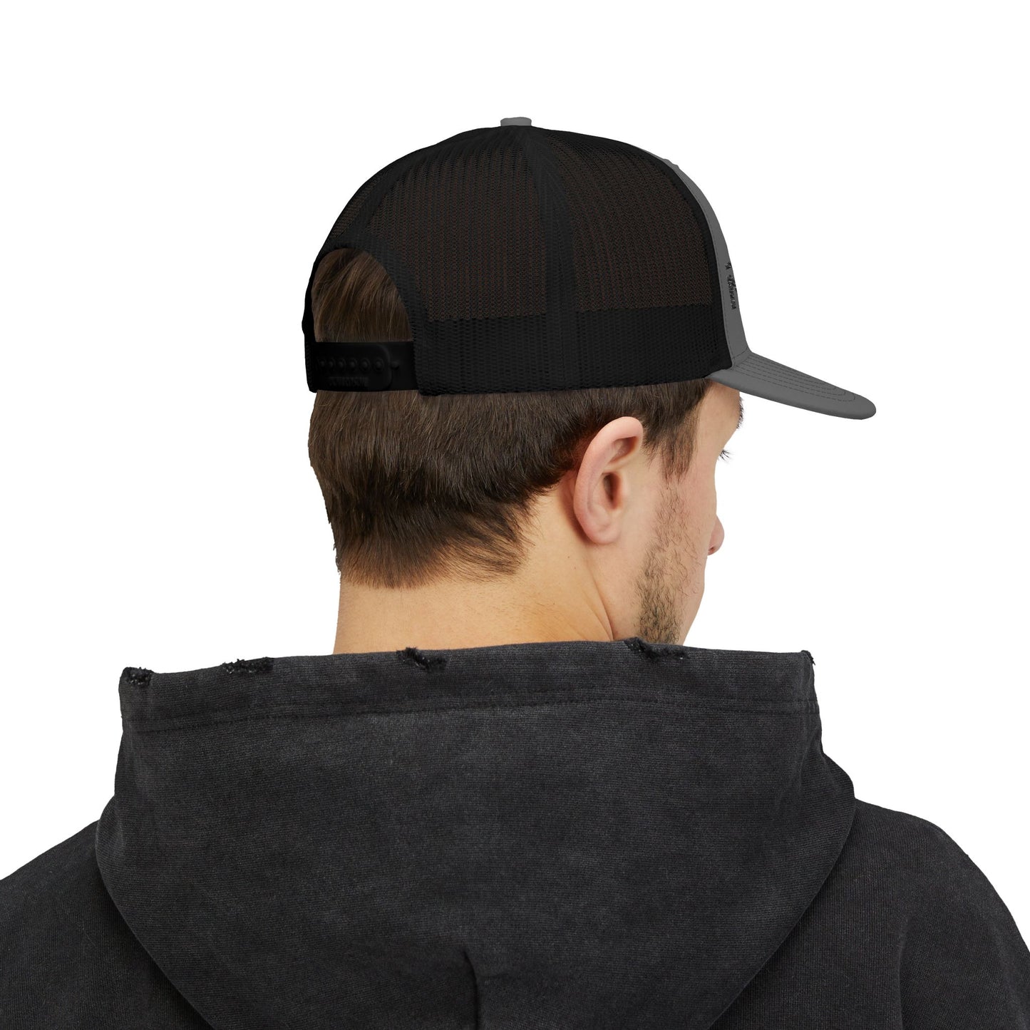 Mountain Filth Snapback Trucker Hat — Outdoor Adventure Mesh Cap
